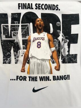 8 NWOT FINAL SECONDS KOBE BASKETBALL TEE- SMALL #1